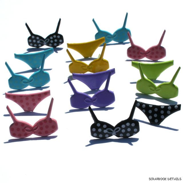 Eyelet Outlet Bikini Brads-bikini brads, beach, summer, swimming,  scrapbooking, embellishments, shaped brads, eyelet outlet