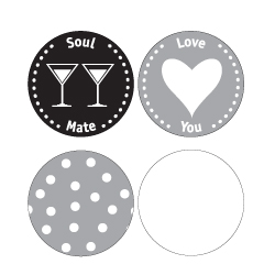 Queen & Company Soul Mate Bold Brads-queen and company, soul mate, bold brads, girl, scrapbooking, embellishments, card making