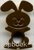 Brown Bunny Eyelets (W)-bunny eyelets, card making, scrapbooking embellishments, easter