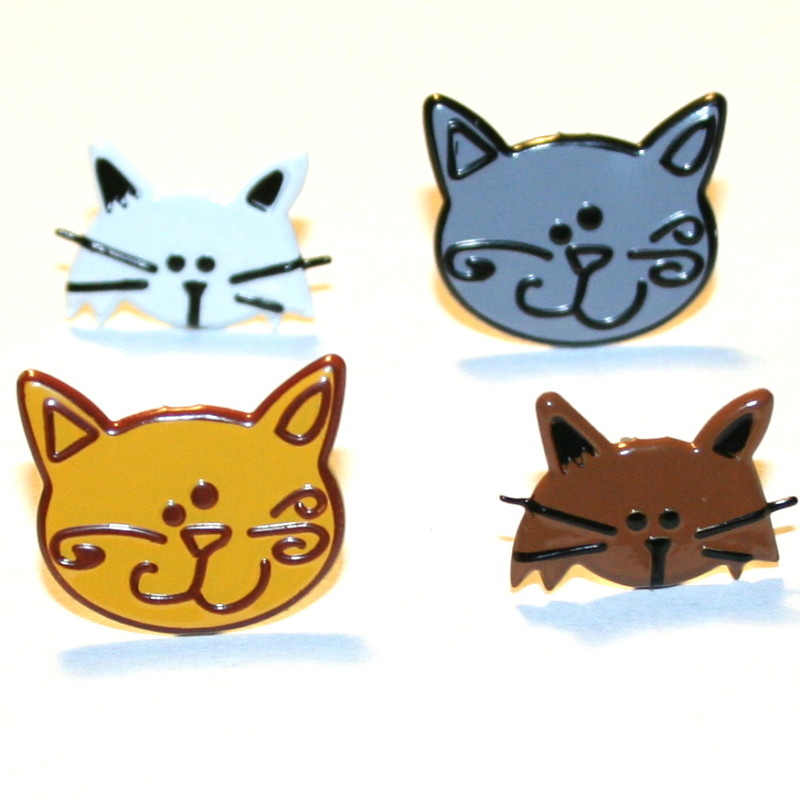 Eyelet Outlet Cat Head Brads-Eyelet Outlet cat head Brads, scrapbooking, embellishments, animal, cats, pets