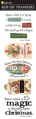 Daisy D's Christmas Magic Rub Ons-daisy d's, daisy ds, christmas magic, rub ons, holiday, scrapbooking, embellishments
