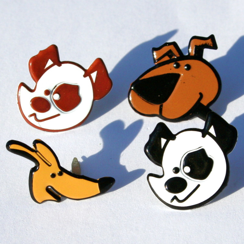 Eyelet Outlet Dog Head Brads-Eyelet Outlet dog head Brads, scrapbooking, embellishments, animal