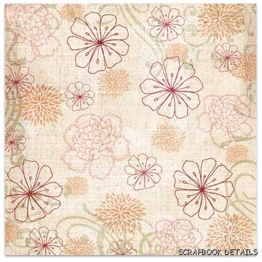 Flair Designs Full Bloom 12 x 12 Cardstock-Flair designs, full bloom cardstock, paper, scrapbooking