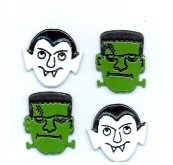 Eyelet Outlet Vampire & Monster Brads-vampire & monster brads, halloween, scrapbooking, embellishments, kids, trick or treating, holiday