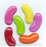 Eyelet Outlet Jelly Bean Brads-jelly bean brads, candy, kids, scrapbooking, embellishments, shaped brads, eyelet outlet