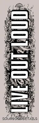 Daisy D's Live Out Loud Rub Ons-daisy d's, daisy ds, live out loud,  rub ons, scrapbooking, embellishments