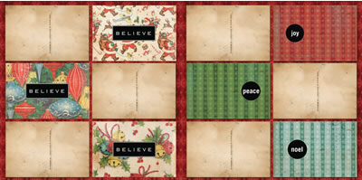 Daisy D's Mistletoe Postcards Die Cuts-daisy d's, daisy ds, christmas, mistletoe postcards,  die cut sheet, scrapbooking, embellishments