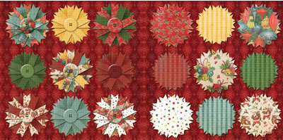 Daisy D's Mistletoe Ribbon Flower Die Cuts-daisy d's, daisy ds, mistletoe ribbon flowers,  die cut sheet, scrapbooking, embellishments, christmas, holiday