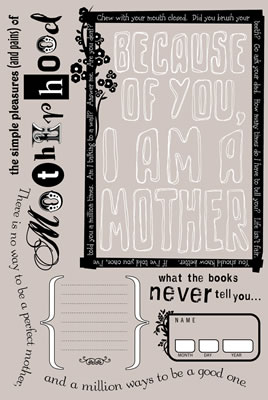 Daisy D's Motherhood Frames Rub Ons-daisy d's, daisy ds, motherhood frames, rub ons, scrapbooking, embellishments