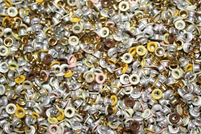 Scrapbook Details Round Eyelets - Yellows-round eyelets, yellows, scrapbooking, embellishments, crafts, card making