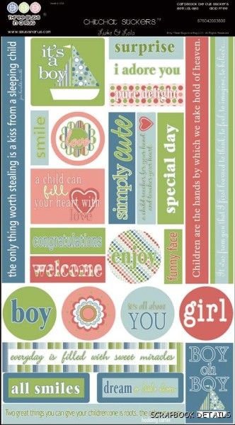 3 Bugs In a Rug It's A Boy Cardstock Stickers-three bugs in a rug, it's a boy, cardstock stickers, scrapbooking, embellishments, 3 bugs in a rug