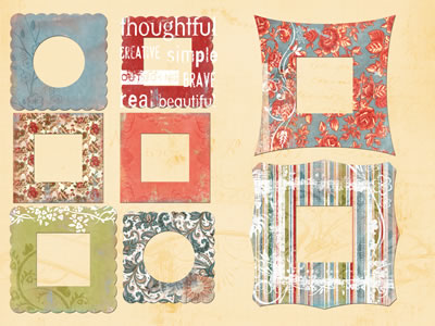 Daisy D's Thoughtful Creative Frames Die Cuts-daisy d's, daisy ds, thoughtful creative die cut, tags, scrapbooking, embellishments