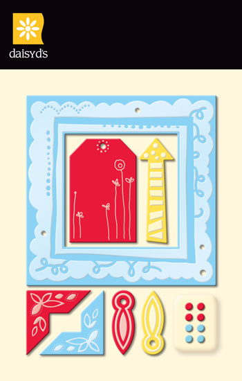 Daisy D's Wonder Years Boy Metal Frames & Brads-daisy d's, daisy ds, wonder years boy metal frames, brads,scrapbooking, embellishments