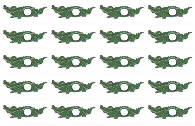 Scrapbook Details Zoo Animal Eyelets - Alligator-zoo animal eyelets, alligator, kids, scrapbooking, embellishments, crafts