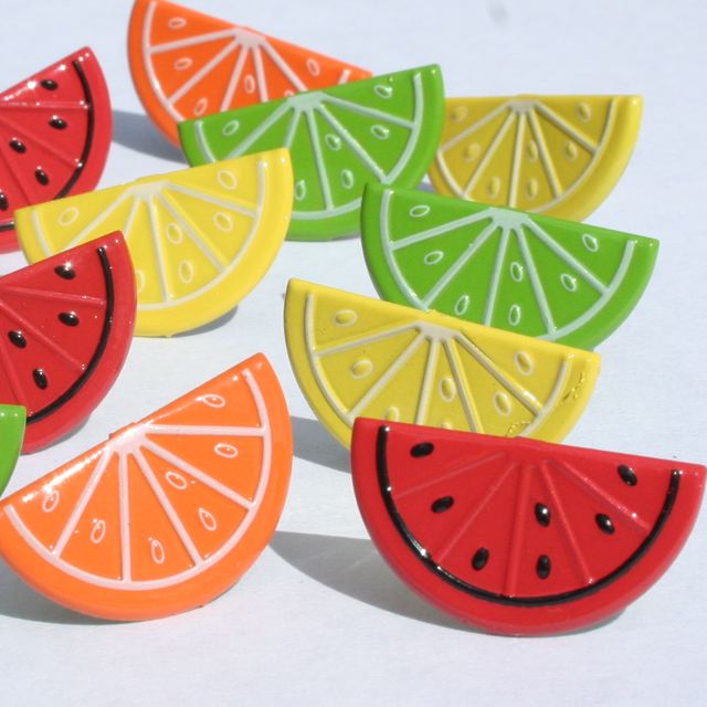 Eyelet Outlet Fruit Slices Brads-Eyelet Outlet, fruit slices, scrapbooking, embellishments, summer, kids