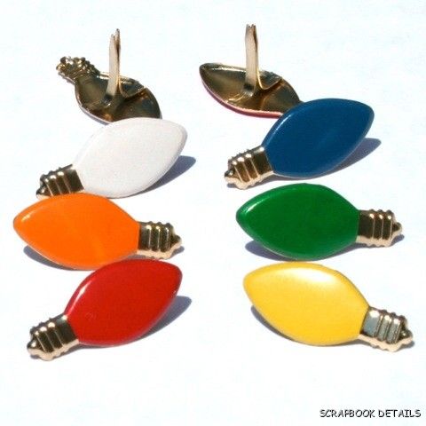 Eyelet Outlet Holiday Lights Brads-eyelet outlet, holiday lights, brads,  christmas,  scrapbooking, embellishments