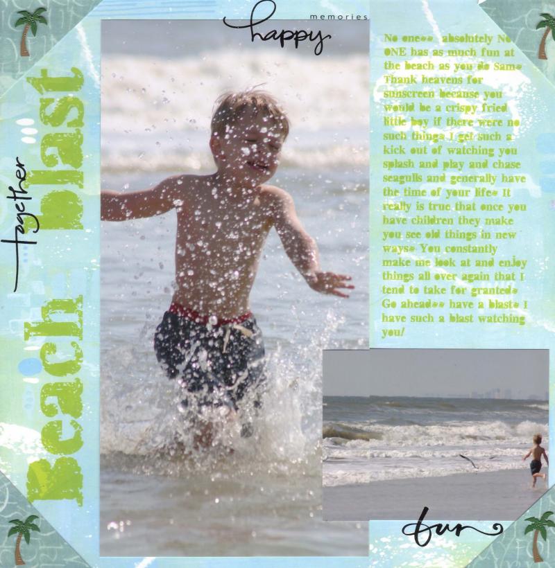 Palm Tree Brads Layout