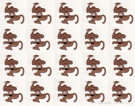 Scrapbook Details Zoo Animal Eyelets - Monkey-zoo animal eyelets, monkey, kids, scrapbooking, embellishments, crafts