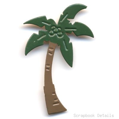 Scrapbook Details Palm Tree Brads-beach, palm tree brads, summer, scrapbooking, embellishments, scrapbook details