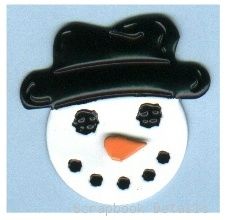Scrapbook Details Snowman Charms & Brads-snowman charms & brads, winter, scrapbooking, card making, embellishments, kids, scrapbook details