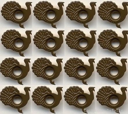 Turkey Eyelets (W)-turkey eyelets, card making, scrapbooking embellishments, thanksgiving