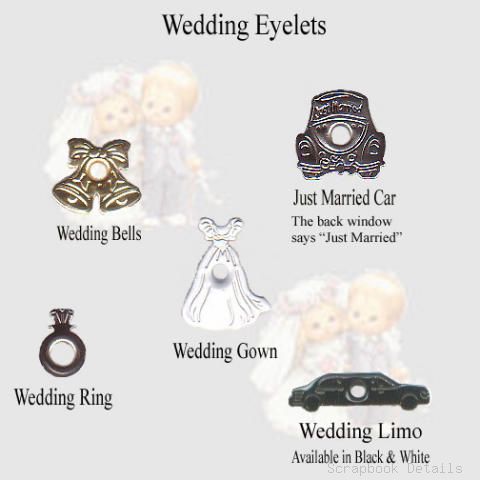 Scrapbook Details Assorted Wedding Eyelets-scrapbook details, assorted wedding eyelets, scrapbooking, embellishments