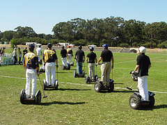 5 on 5 Segway polo match - Bay Area