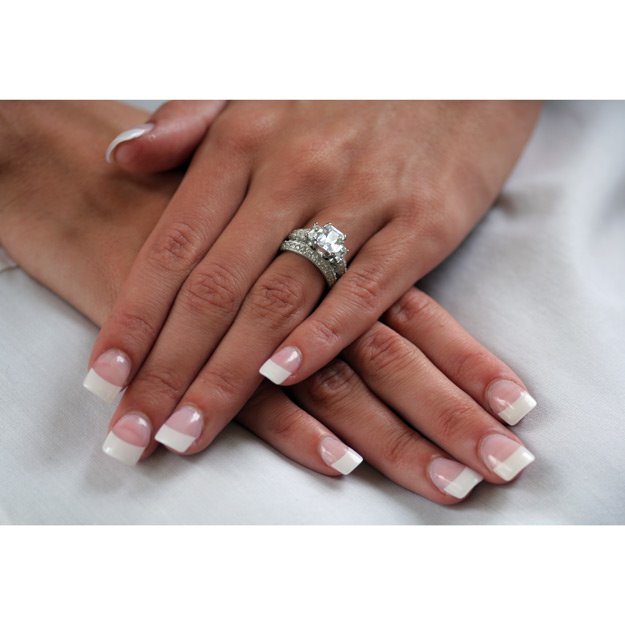Platinum gold wedding ring sets