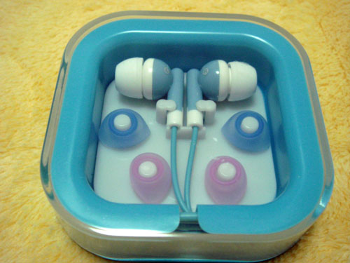 Blue In-ear Headphone For Ipod sony Sumsung MP3 MP4