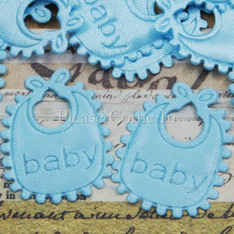 100 Fabric Applique Embellishments for Scrapbooking & Baby Shower - Picture 17 of 27