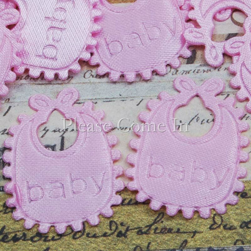 100 Fabric Applique Embellishments for Scrapbooking & Baby Shower - Picture 18 of 27