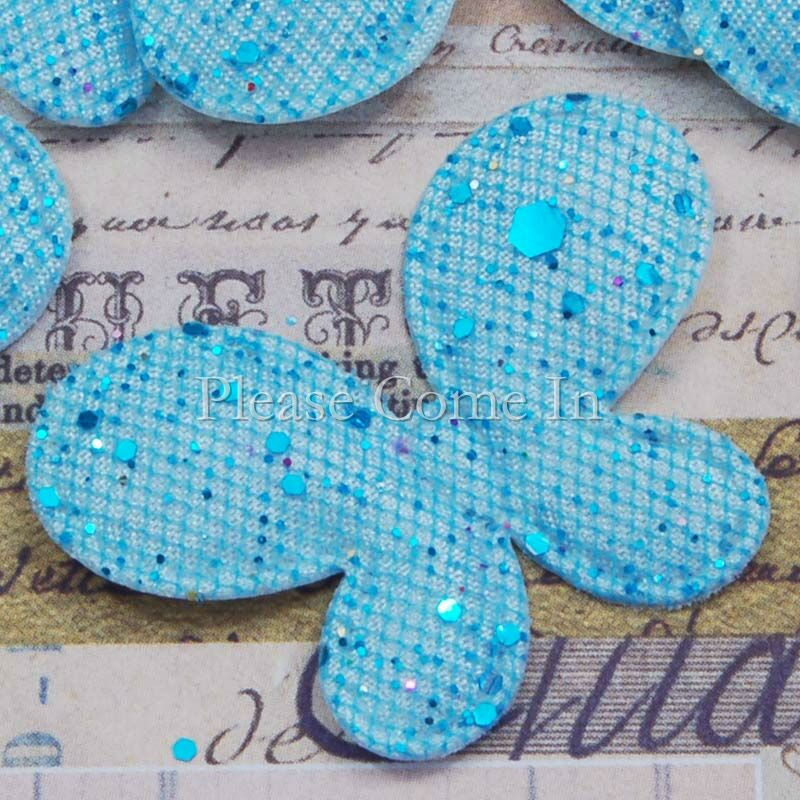 100 Fabric Applique Embellishments for Scrapbooking & Baby Shower - Picture 26 of 27