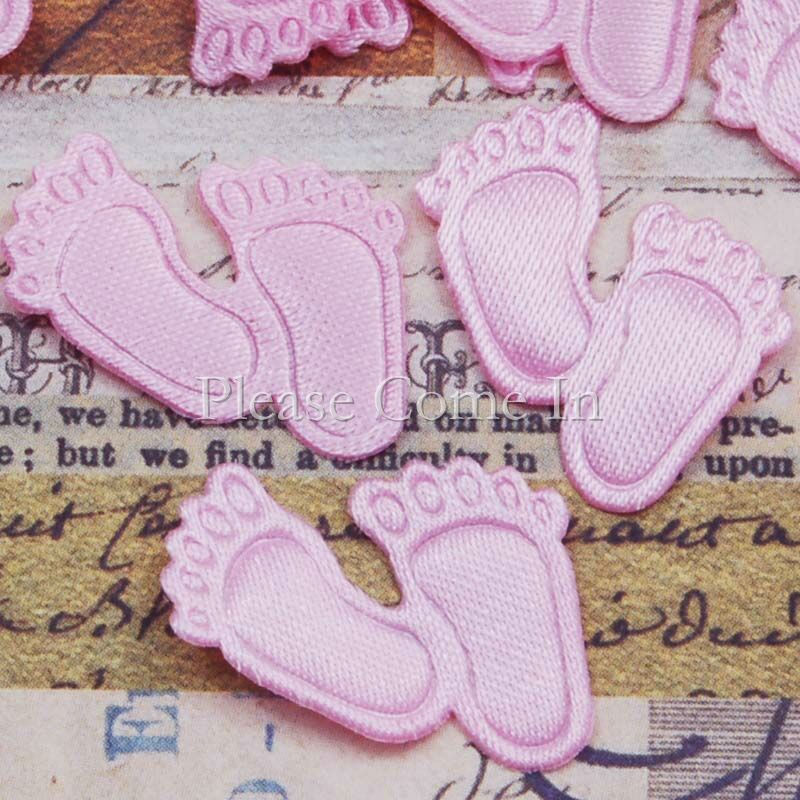 100 Fabric Applique Embellishments for Scrapbooking & Baby Shower - Picture 21 of 27