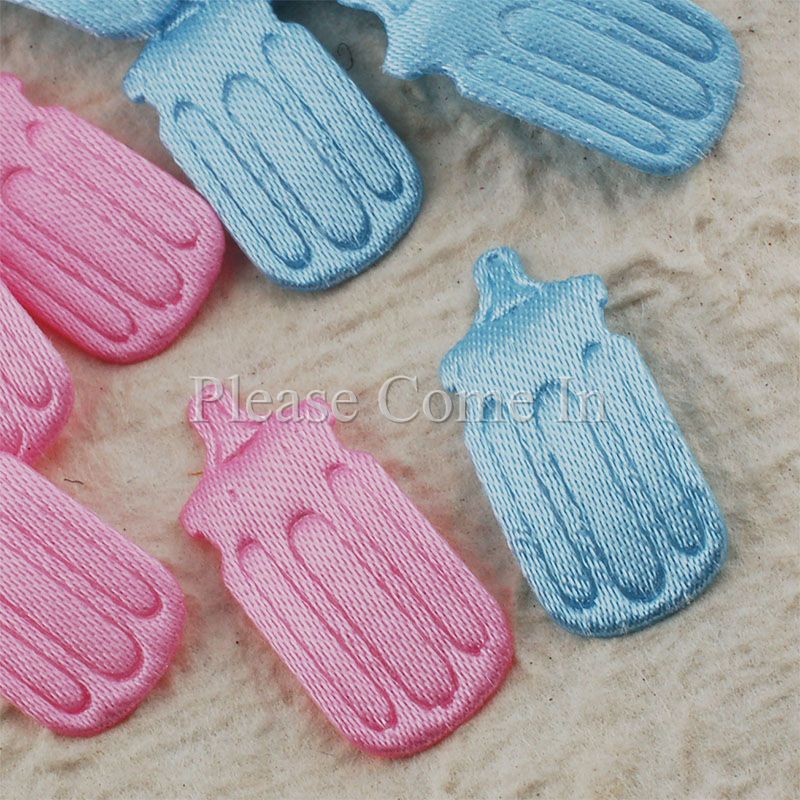 100 Fabric Applique Embellishments for Scrapbooking & Baby Shower - Picture 4 of 27