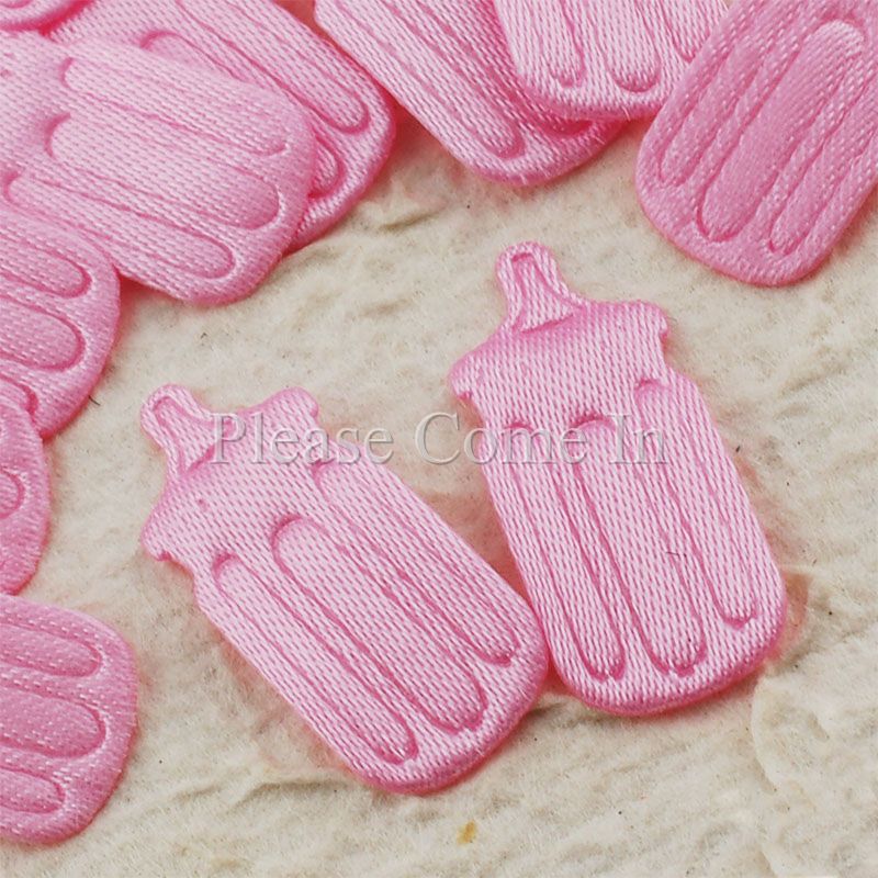 100 Fabric Applique Embellishments for Scrapbooking & Baby Shower - Picture 6 of 27