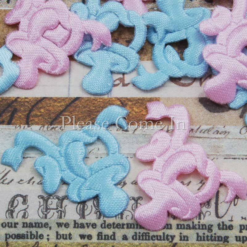 100 Fabric Applique Embellishments for Scrapbooking & Baby Shower - Picture 22 of 27