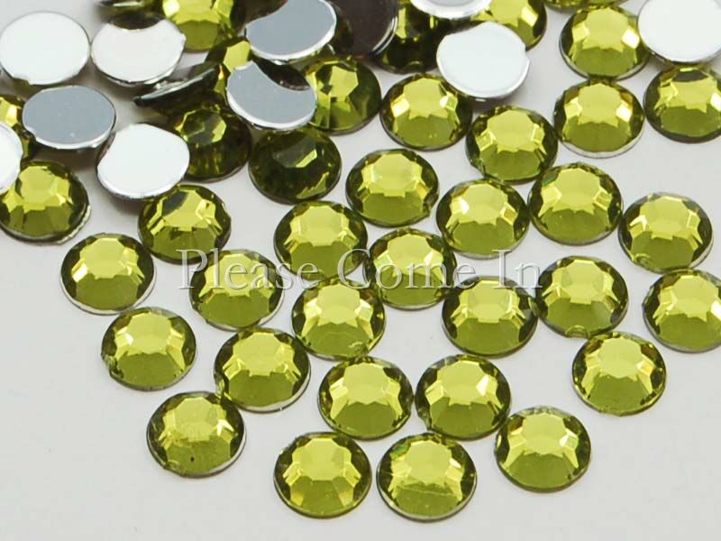 10-000-Willow-Green-Rhinestones-4mm-Scrapbooking