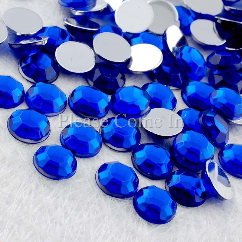 250 to 2,500 7mm Flat Back Round Rhinestones Crystal Gem Scrapbook