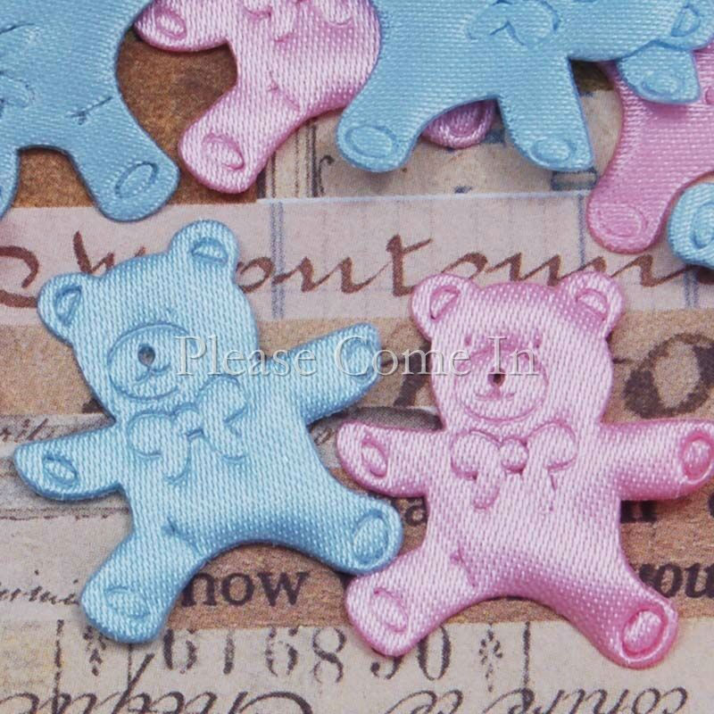 100 Fabric Applique Embellishments for Scrapbooking & Baby Shower - Picture 13 of 27