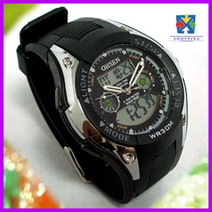 partition functions NEW Light ALARM Digital Black SPORT mens WATCH fob W066 pic