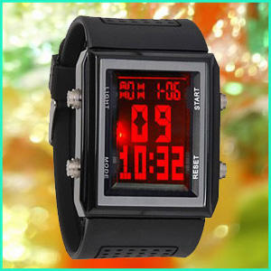 newBANDman QUARTZfree ALARM black WATCH NR wrSPORT W002