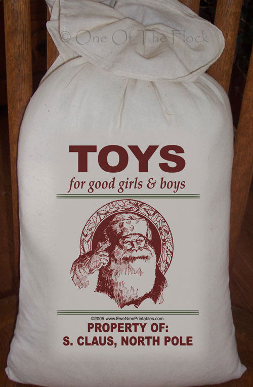 Primitive Feed Sack Christmas and Winter  Pick From 13 Designs