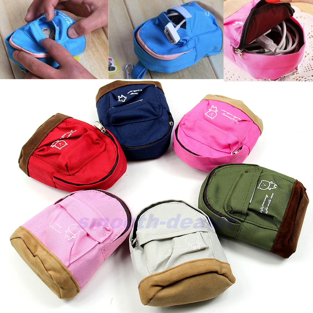 New Women Mini Backpack Flower Coin Bag Wallet Hand Pouch Purse Key