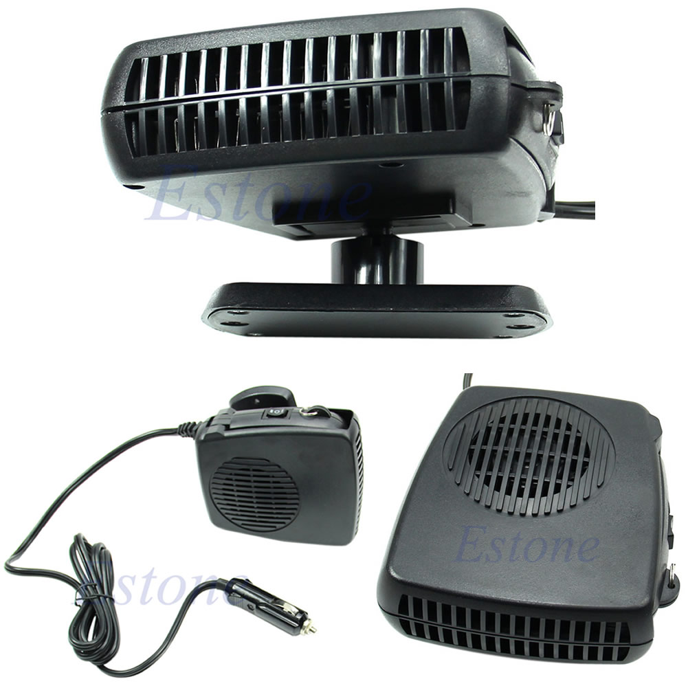 Vehicle Car Portable Ceramic Heating Cooling Heater Fan Defroster Demister 12V