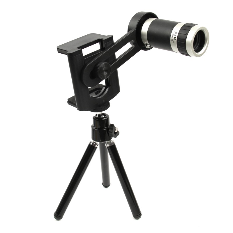 8x Zoom Optical Camera Lens Telescope + Mount Holder For iPhone Andriod