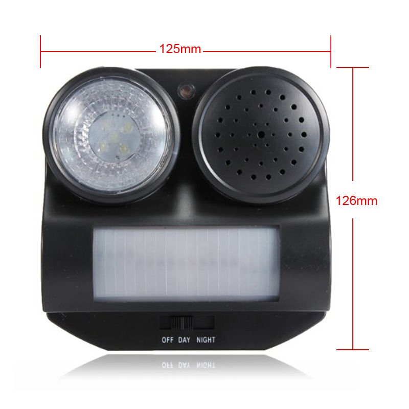 Humanely PIR Motion Activated Sound / Flashlight Animal Bats Bird