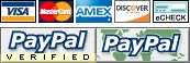 We accept PayPal and all major credit cards