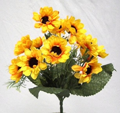 Fall Flowers Wedding Bouquets on Sunflowers Fall Autumn Silk Wedding Bouquet Centerpiece Flowers Ebay