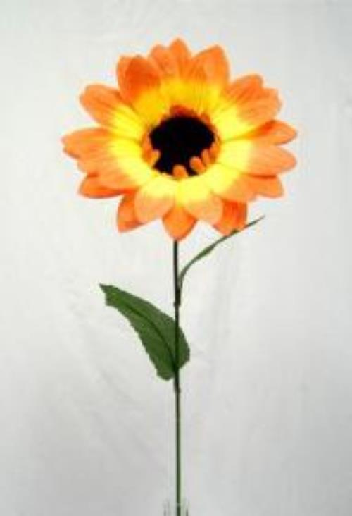 ORANGE SUNFLOWER Long Stem Silk Flowers Autumn Fall Table Centerpiece eBay