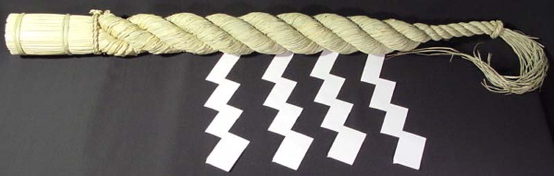 Japanese Shimenawa Sacred Shinto Rice Straw Rope Wreath